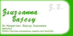 zsuzsanna bajcsy business card